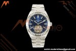 Vacheron Constantin - Overseas 6007V/210G-B955 Diamond SS/SS Blue/Stk ANTF Tourb