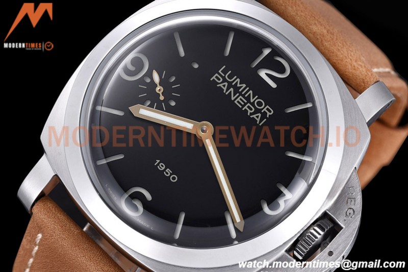 Panerai - Pam127 Luminor 1950 2002 Fiddy 47mm SS/LE Black HWF A6497