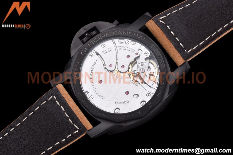 Panerai - Pam375  Luminor 1950 3 Days Composite 47mm PVD/LE Black HWF P3000