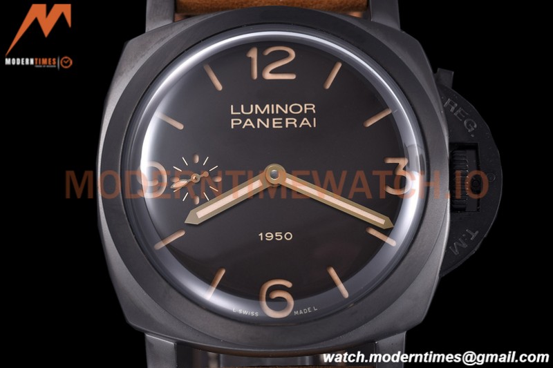 Panerai - Pam375  Luminor 1950 3 Days Composite 47mm PVD/LE Black HWF P3000