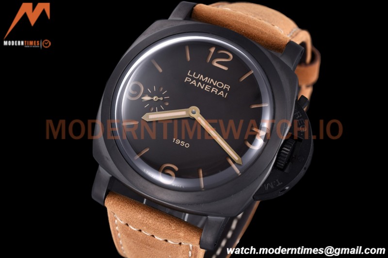 Panerai - Pam375  Luminor 1950 3 Days Composite 47mm PVD/LE Black HWF P3000