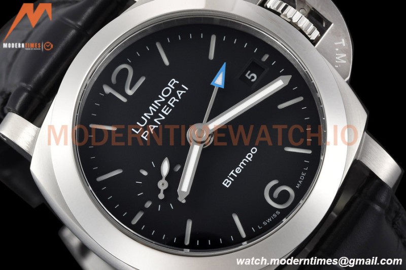 Panerai - PAM1365 Luminor Quaranta BiTempo GMT 40mm SS/LE Black VSF P900