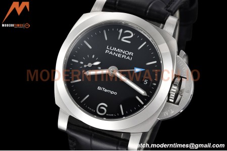 Panerai - PAM1365 Luminor Quaranta BiTempo GMT 40mm SS/LE Black VSF P900