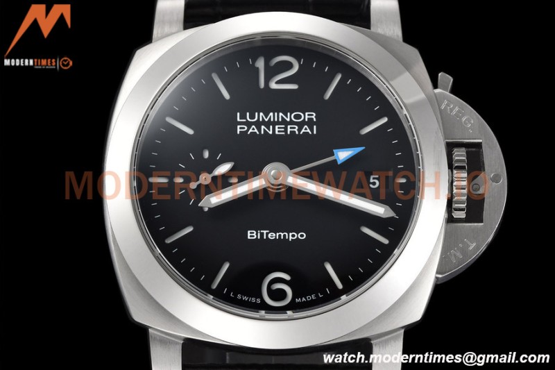Panerai - PAM1365 Luminor Quaranta BiTempo GMT 40mm SS/LE Black VSF P900