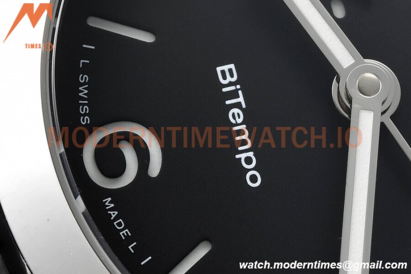Panerai - PAM1365 Luminor Quaranta BiTempo GMT 40mm SS/LE Black VSF P900