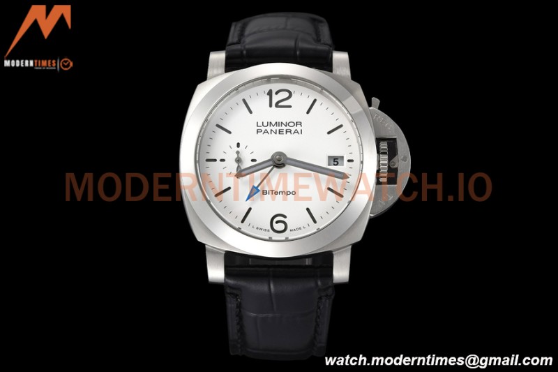 Panerai - PAM1367 Luminor Quaranta BiTempo GMT 40mm SS/LE White VSF P900