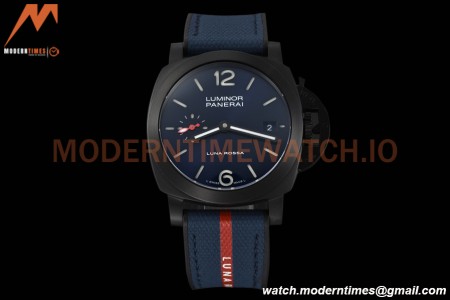 Panerai - PAM1408 Luminor Quaranta Luna Rossa 40mm DLC/RU Blue VSF P900