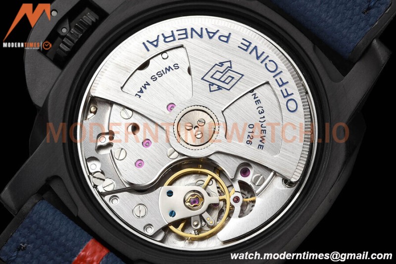 Panerai - PAM1408 Luminor Quaranta Luna Rossa 40mm DLC/RU Blue VSF P900