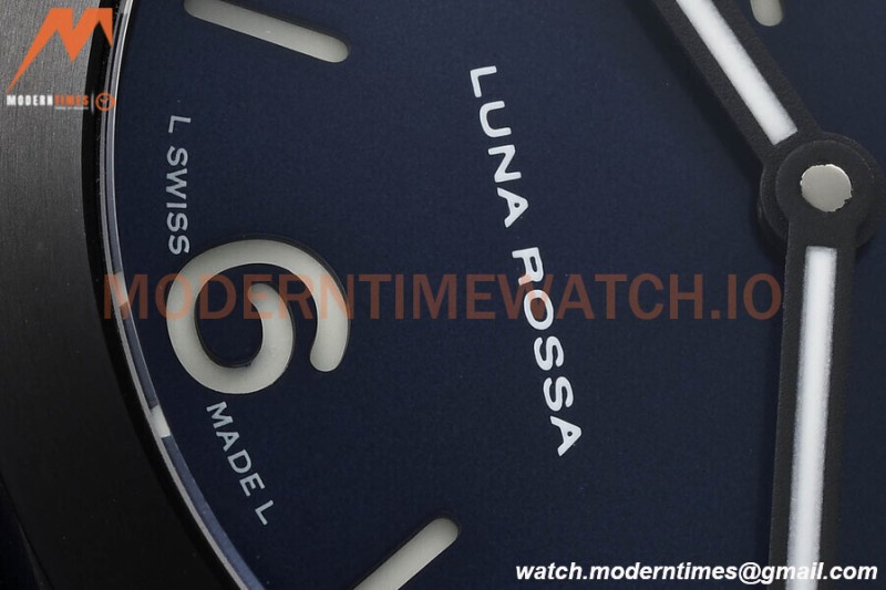 Panerai - PAM1408 Luminor Quaranta Luna Rossa 40mm DLC/RU Blue VSF P900