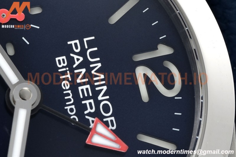 Panerai - PAM1404 Luminor Quaranta BiTempo GMT 40mm SS/RU Blue VSF P900