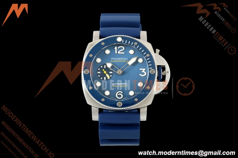 Panerai - PAM1676 Submersible QuarantaQuattro Mike Horn 44mm SS/RU Blue VSF P900 | 파네라이 - PAM1676 섭머서블 콰란타콰트로 마이크 혼 44mm SS/RU 블루 VSF P900