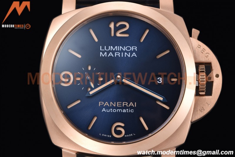 Panerai - PAM1112 Luminor Marina Goldtech 44mm RG/LE Blue TTF P9010