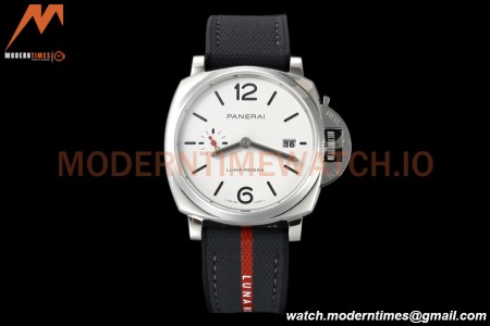 Panerai - PAM1381 Luminor Due Luna Rossa 42mm SS/RU White VSF P900