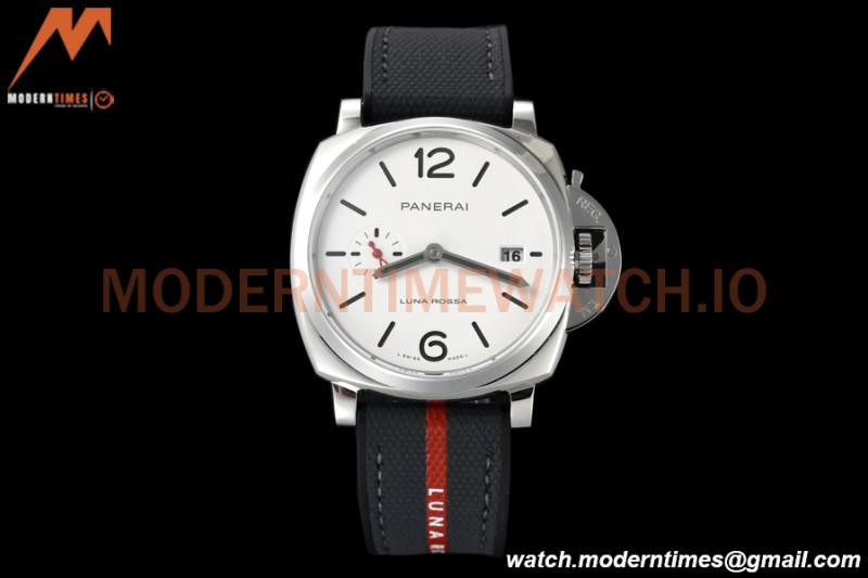 Panerai - PAM1381 Luminor Due Luna Rossa 42mm SS/RU White VSF P900