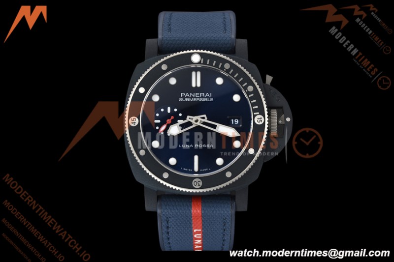 Panerai - PAM1466 Submersible QuarantaQuattro Luna Rossa 44mm CER/RU Blue VSF P900