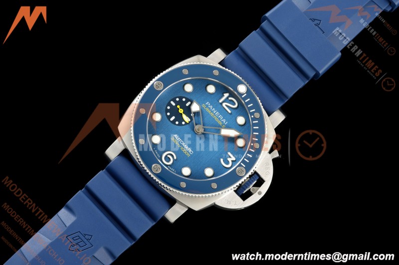 Panerai - PAM1676 Submersible QuarantaQuattro Mike Horn 44mm SS/RU Blue VSF P900 | 파네라이 - PAM1676 섭머서블 콰란타콰트로 마이크 혼 44mm SS/RU 블루 VSF P900