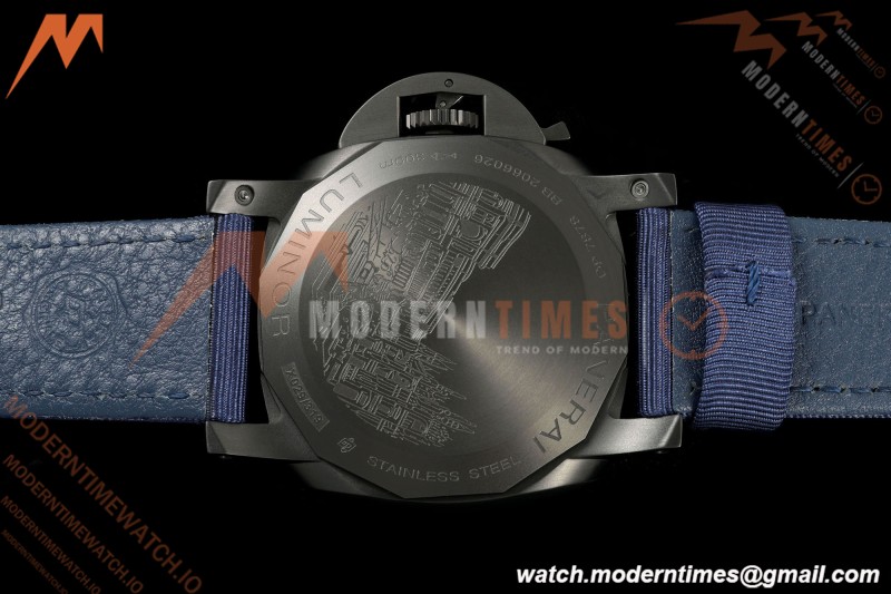 Panerai - PAM2319 Luminor Marina Milan Edition 44mm DLC/NY Blue VSF P9010