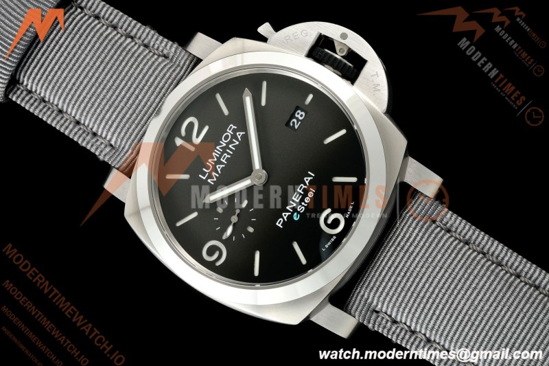 Panerai - PAM1358 Luminor Marina 1950 ESteel Grigio Roccia 44mm SS/NY Black Dial VSF P9010