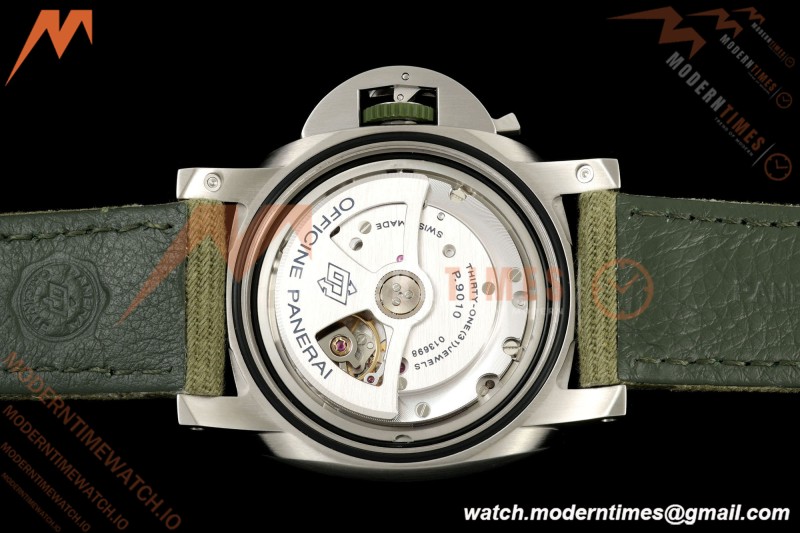Panerai - PAM1356 Luminor Marina Automatic ESteel Verde Smeraldo 44mm SS/NY Green Dial VSF P9010