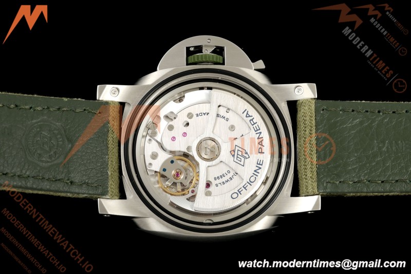 Panerai - PAM1356 Luminor Marina Automatic ESteel Verde Smeraldo 44mm SS/NY Green Dial VSF P9010