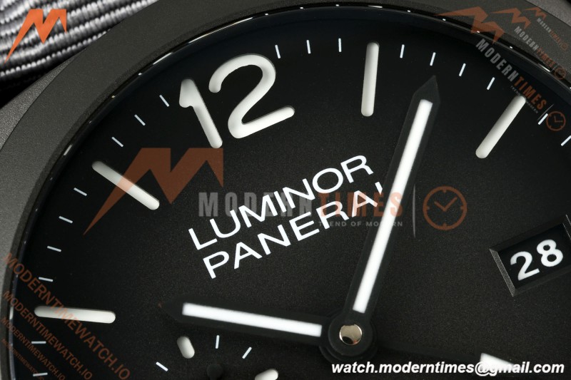 Panerai - PAM1467 Luminor Marina 1950 BiTempo Titanium DLC 44mm TI/NY Black Dial VSF P9010
