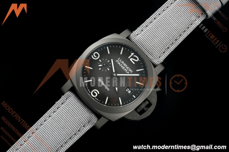 Panerai - PAM1467 Luminor Marina 1950 BiTempo Titanium DLC 44mm TI/NY Black Dial VSF P9010