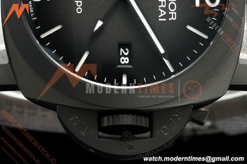 Panerai - PAM1467 Luminor Marina 1950 BiTempo Titanium DLC 44mm TI/NY Black Dial VSF P9010