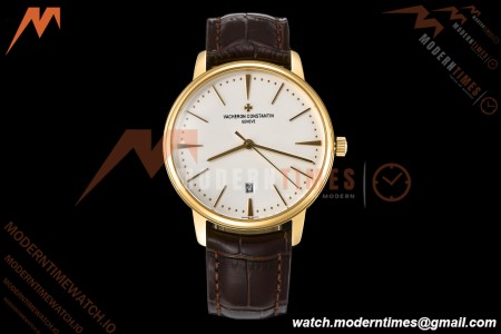 Vacheron Constantin - Patrimony 85180 YG/Brn/LE White GDF MY8215 | 바쉐론 콘스탄틴 - Patrimony 85180 YG/Brn/LE 화이트 GDF MY8215
