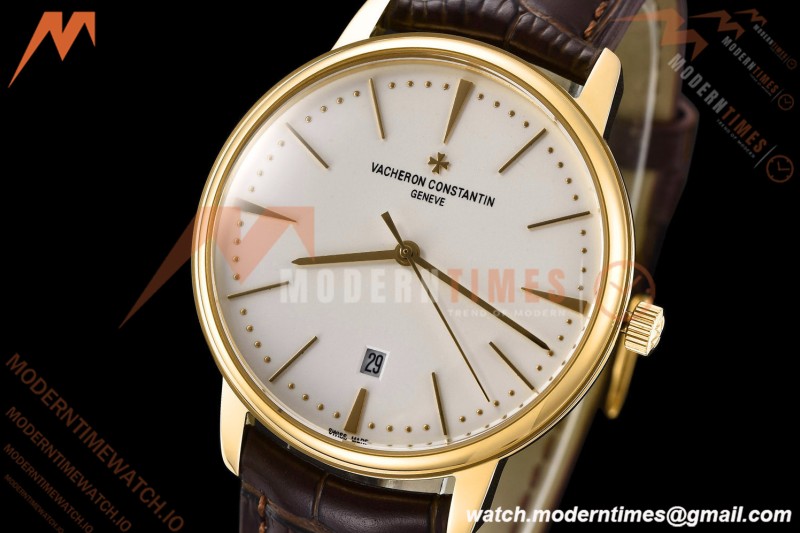 Vacheron Constantin - Patrimony 85180 YG/Brn/LE White GDF MY8215 | 바쉐론 콘스탄틴 - Patrimony 85180 YG/Brn/LE 화이트 GDF MY8215