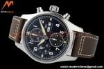 IWC - Pilots Chrono Spitfire IW387903 SS/LE Blk/Num ZF V2 A7750