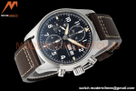 IWC - Pilots Chrono Spitfire IW387903 SS/LE Blk/Num ZF V2 A7750