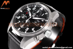 IWC - Pilots Chrono IW377709 SS/LE Blk/Num ZF V2 A7750