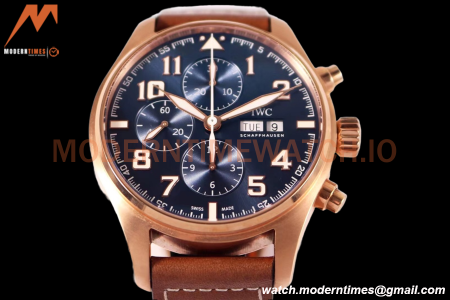IWC - Pilots Chrono "Le Petit Prince” IW377721 RG/LE Blue/Num ZF V2 A7750
