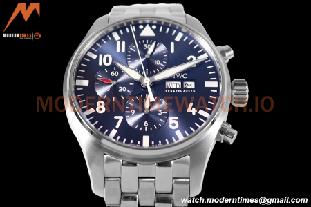 IWC - Pilots Chrono "Le Petit Prince” IW377717 SS/SS Blue/Num ZF V2 A7750