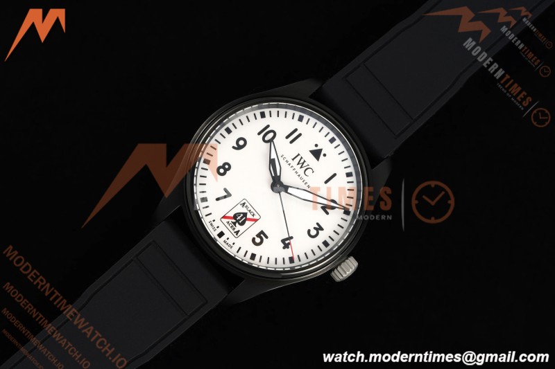 IWC - Pilots 41mm Automatic IW326905 Black Aces PVD/RU Full Lumed White Dial BLSF MY9015 | IWC - 파일럿 41mm 오토매틱 IW326905 블랙 에이스 PVD/RU 풀 루미네이팅 화이트 다이얼 BLSF MY9015