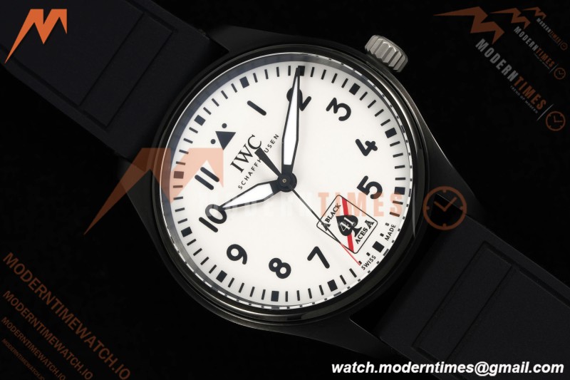 IWC - Pilots 41mm Automatic IW326905 Black Aces PVD/RU Full Lumed White Dial BLSF MY9015 | IWC - 파일럿 41mm 오토매틱 IW326905 블랙 에이스 PVD/RU 풀 루미네이팅 화이트 다이얼 BLSF MY9015