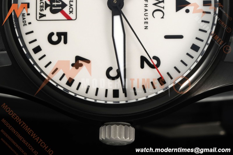 IWC - Pilots 41mm Automatic IW326905 Black Aces PVD/RU Full Lumed White Dial BLSF MY9015 | IWC - 파일럿 41mm 오토매틱 IW326905 블랙 에이스 PVD/RU 풀 루미네이팅 화이트 다이얼 BLSF MY9015