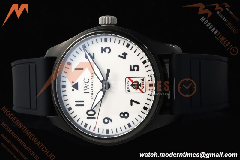 IWC - Pilots 41mm Automatic IW326905 Black Aces PVD/RU Full Lumed White Dial BLSF MY9015 | IWC - 파일럿 41mm 오토매틱 IW326905 블랙 에이스 PVD/RU 풀 루미네이팅 화이트 다이얼 BLSF MY9015