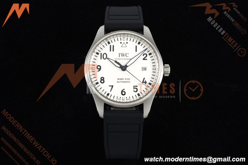 IWC - Mark XVIII 40mm Automatic IW327012 Pilots SS/RU Wht/Num BLSF MY9015