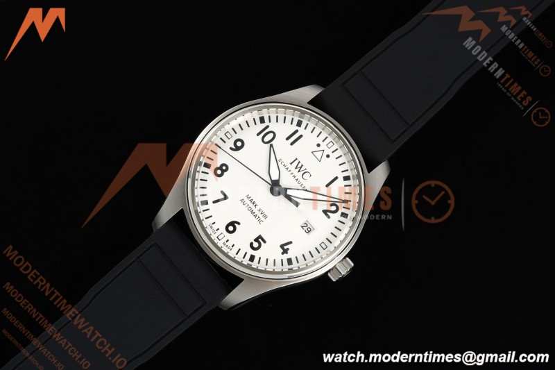 IWC - Mark XVIII 40mm Automatic IW327012 Pilots SS/RU Wht/Num BLSF MY9015