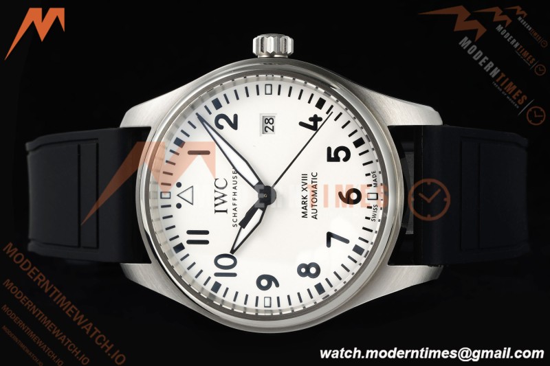 IWC - Mark XVIII 40mm Automatic IW327012 Pilots SS/RU Wht/Num BLSF MY9015
