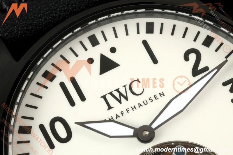 IWC - Big Pilots 43mm Le Petit Prince PVD/LE White Dial RMSF Tourbillon | IWC - 빅 파일럿 43mm 르 쁘띠 프린스 PVD/LE 화이트 다이얼 RMSF 뚜르비옹