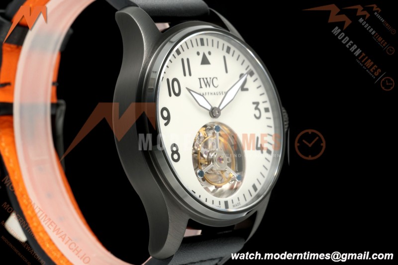 IWC - Big Pilots 43mm Le Petit Prince PVD/LE White Dial RMSF Tourbillon | IWC - 빅 파일럿 43mm 르 쁘띠 프린스 PVD/LE 화이트 다이얼 RMSF 뚜르비옹