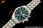 IWC - Pilots Chrono IW388104 41mm SS/SS Grn/Num APSF Cal. 69385 Mod
