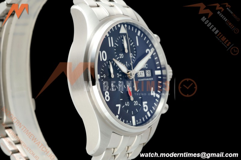 IWC - Pilots Chrono IW388102 41mm SS/SS Blue/Num APSF Cal. 69385 Mod