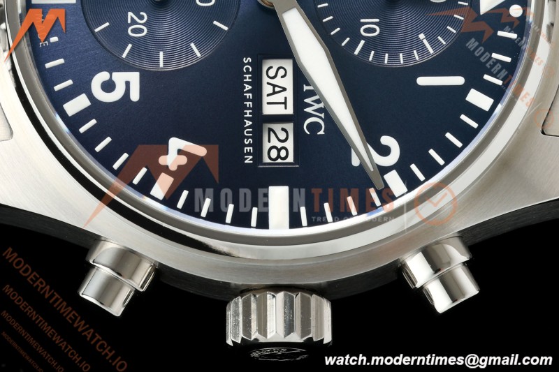 IWC - Pilots Chrono IW388102 41mm SS/SS Blue/Num APSF Cal. 69385 Mod