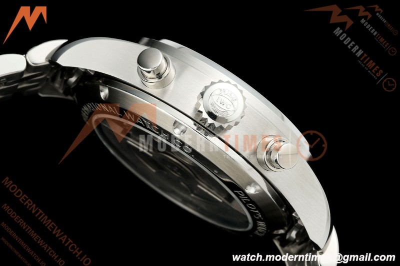 IWC - Pilots Chrono IW388102 41mm SS/SS Blue/Num APSF Cal. 69385 Mod