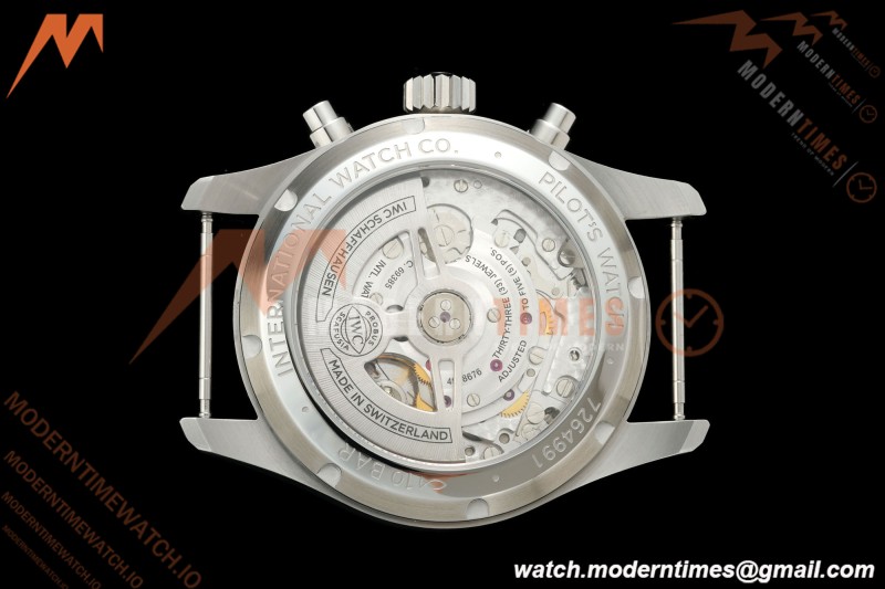 IWC - Pilots Chrono IW388102 41mm SS/SS Blue/Num APSF Cal. 69385 Mod