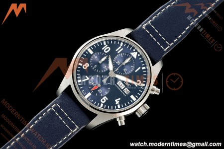 IWC - Pilots Chrono IW388101 41mm SS/LE Blue/Num APSF Cal. 69385 Mod