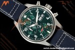 IWC - Pilots Chrono IW388103 41mm SS/LE Grn/Num APSF Cal. 69385 Mod